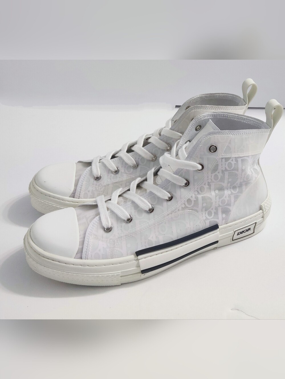 Dior Italian Made Men's  High-Top Sneakers. Size 46 EU. 12.5-13 US. Pre-owned.